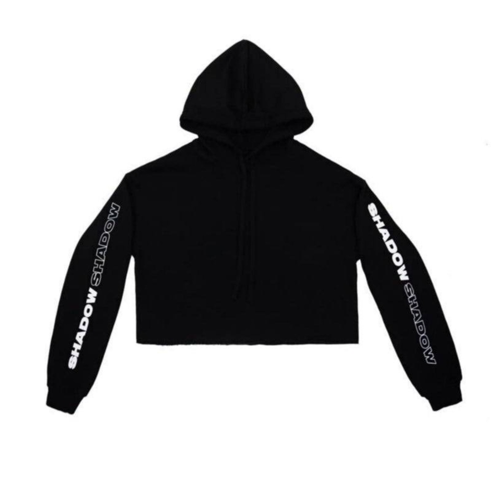 Cropped shadow hill black hoodie size S